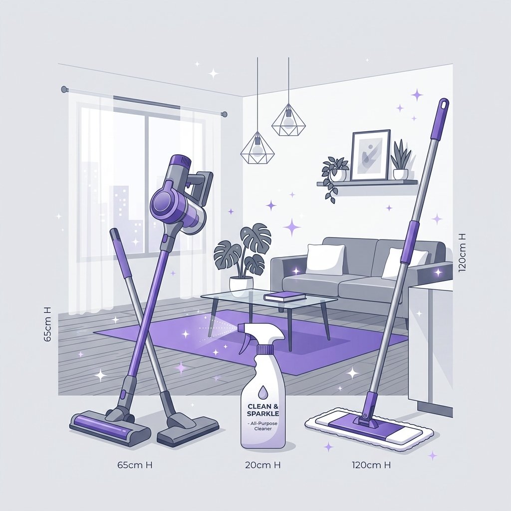 About Urban Home Cleaning Illustration